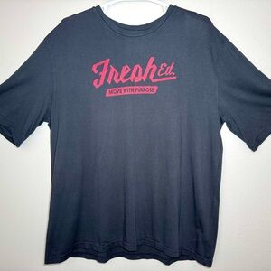 Fresh Ed. Move with Purpose Graphic T-Shirt Size 2XL Black